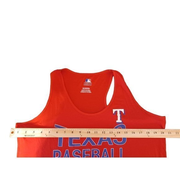 Women's MLB genuine Merchandise Texas Baseball Red Tank Top Size 2XL - Picture 14 of 16